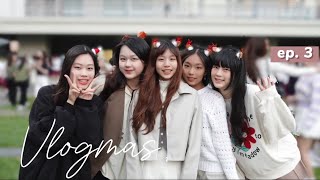 Vlogmas❄️ep.3 | 曉明點燈👼、海底撈🍲、實習佈置🎄