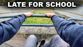 LATE FOR SCHOOL (Epic Parkour POV Chase)