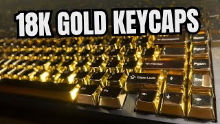 Awekeys 18k Gold Plated Metal Keycaps Review and Recommendations