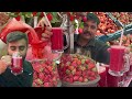 STRAWBERRY JUICE 🍓 | Amazing Strawberry Juice Making | Street Drink of Karachi Pakistan