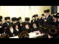 belz rebbe attending sheva brochos of machnovka rebbe s grandson adar 5776