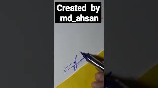 Ahsan name Ka signature for( Ahsan)☝👍😁best signature try them