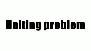 Halting problem