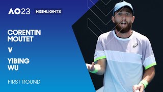 Corentin Moutet v Yibing Wu Highlights | Australian Open 2023 First Round