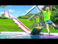 This is The World's FASTEST Backyard WaterSlide!! (World Record Broken)