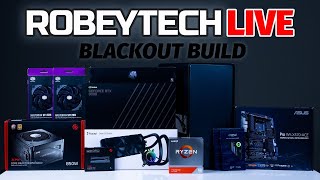 PC Build Livestream - Giveaways + $3600 Blackout Build in AZZA Cast 808 (Ryzen 3950x / 3090 FE)