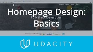 Homepage Design | UX/UI Design | Product Design | Udacity