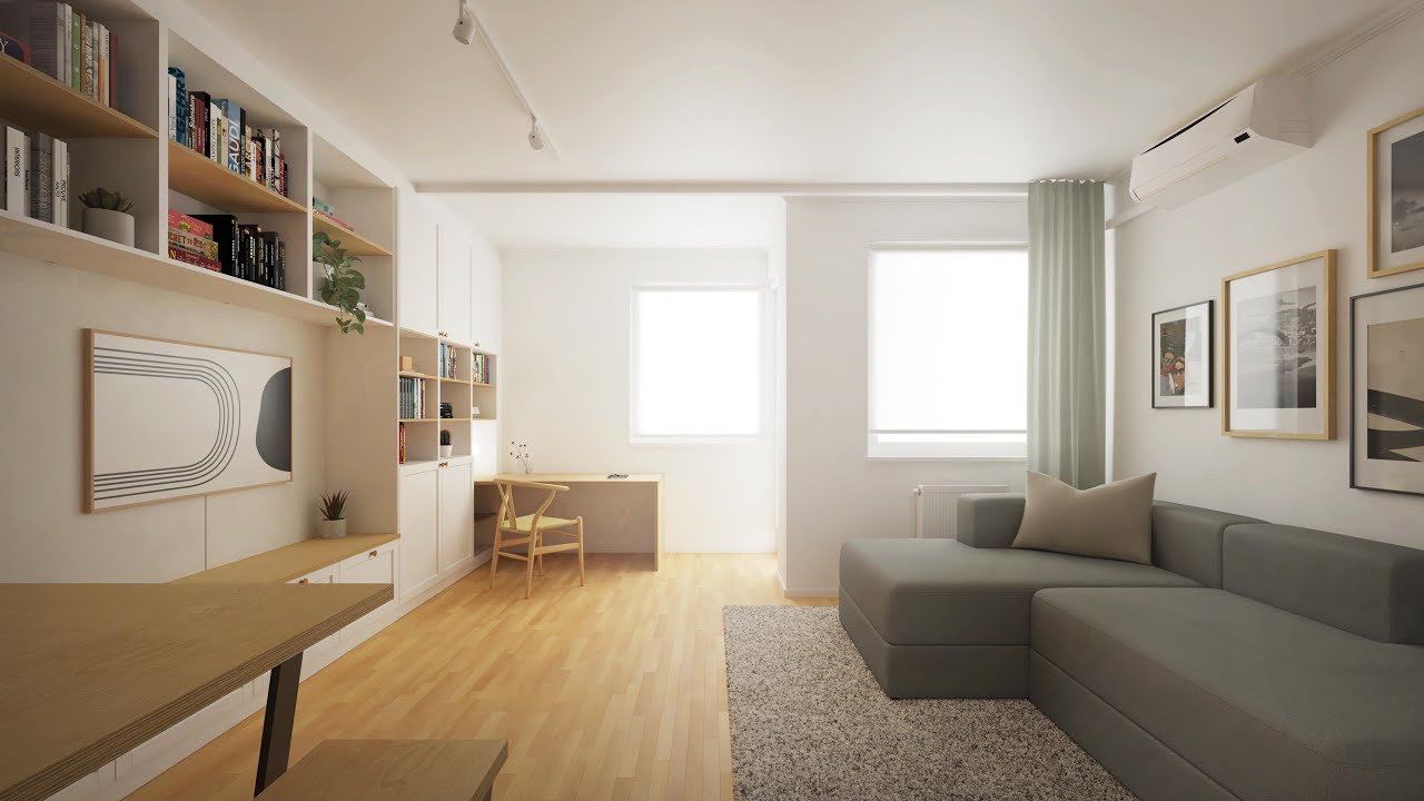 Architect Redesigns A Tiny One Bedroom Budapest Apartment For A