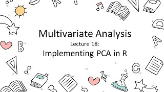 Implementing PCA in R