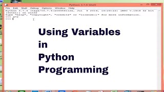 PYTHON TUTORIAL 26: VARIABLES IN PYTHON PART-2 [WITH EXAMPLE]