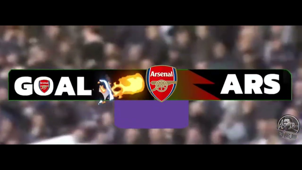 This Goal Animation On The Scoreboard When Arsenal Scored Against