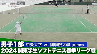 2024関東学生春季リーグ戦 鈴木 亮太朗(中央大)vs飯田 航仁(國學院大)