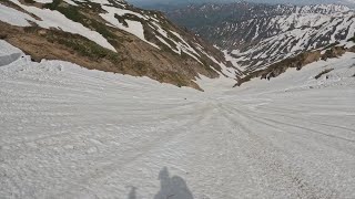 飯豊山　門内沢滑走