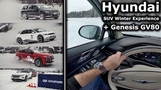 Genesis GV80, Hyundai Tucson & IONIQ 5 | POV test drive on ice track