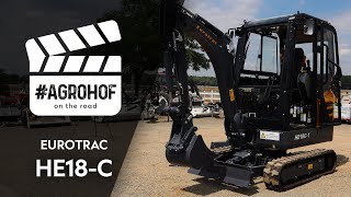 EUROTRAC HE18C Mini digger Mini graver with cabin | Agrohof