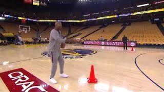 Inside The NBA - Kenny Demonstrates Warriors' 3 Point Range #ThrowBack '16P.O