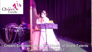 International Harp Player Instrumental Female Foreigner Bollywood Song Artist Delhi Mumbai Goa India