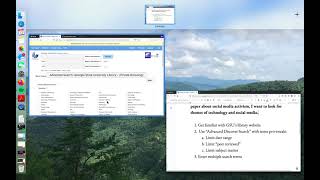 Finding Relevant Academic Sources using Library Database Searching
