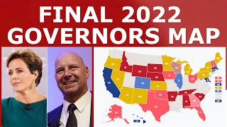 My FINAL 2022 Governors Map Prediction