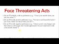 politeness u0026 face theory by brown and levinson pragmatics