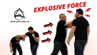 Wing Chun EXPLOSIVE FORCE using inch power - Kung Fu Report #218
