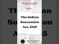 The Indian Succession Act, 1925  #legalshorts #legalawareness