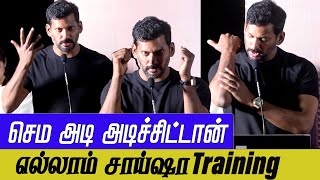 டேய் அடிச்சது போதுண்டா ! Vishal Funny Speech about Arya \u0026 Mirnalini Ravi | Enemy Movie Press Meet