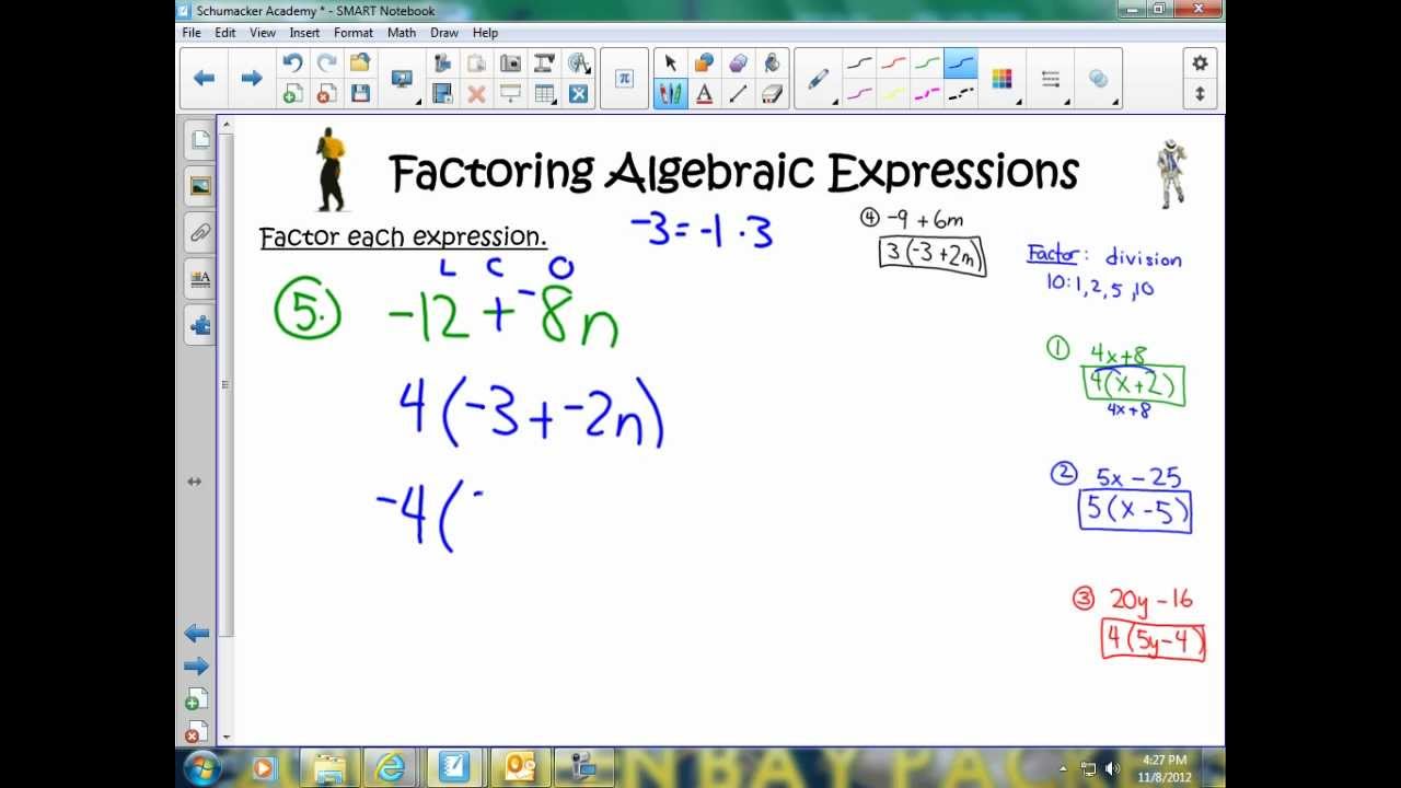 Factoring Expressions
