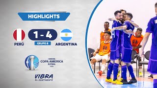 CA FUTSAL 2024 | PERÚ 1 - 4 ARGENTINA |  HIGHLIGHTS