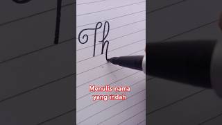 cara menulis nama yang indah pakai spidol#handwriting #calligraphy