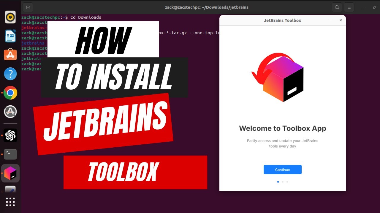 How To Install Jetbrains Toolbox Ubuntu 22.04 LTS - YouTube