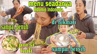 Menu seadanya Indomie Indonesia 👍👍