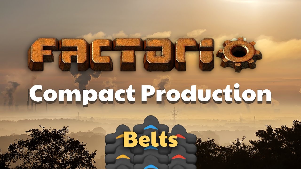 Factorio Compact Belt Production Youtube
