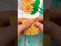 diy sunflower making tutorial easy origami sunflower making tutorial crafts for kids sunflower