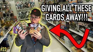 GIVING ALL THESE CARDS AWAY! - Card And Pack Hunting #23