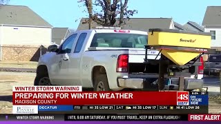 Madison County leaders 'prepared for the worst' ahead of snow and ice storm