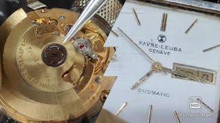 Assembly and Disassembly of an ETA Caliber 2836.  Service of Favre leuba