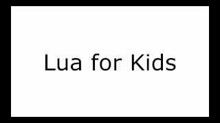 Lua for Kids: Programming Basics - Keywords