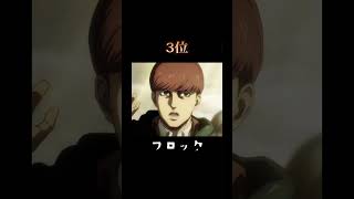 個人的性格悪いランキング#進撃の巨人 #ランキング #shorts