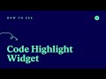 How to Use Elementor Code Highlight Widget [PRO]