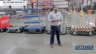 K.Hartwall LiftLiner tugger train product demo