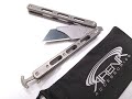 Titanium Butterfly Knife Balisong Box Cutter Razor Utility Blade by Arena Accessories