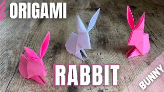 EASY RABBIT PAPER ORIGAMI TUTORIAL | HOW TO MAKE BUNNY ORIGAMI | DIY RABBIT ORIGAMI | EASTER RABBIT