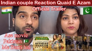 INDIAN couple Reaction | Quaid-e-Azam Zindabad | Official Trailer | Fahad Mustafa | Mahira Khan |