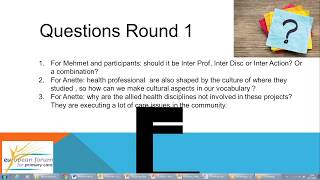 Webinar  InterProfessional Collaboration in Research