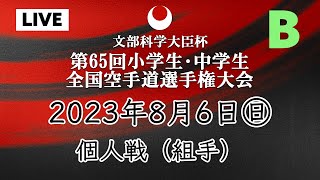 【Bカメラ_8月6日配信】9コート＆8コート 個人戦組手の部「第65回小学生・中学生全国空手道選手権大会  65th JKA Junior Championships」