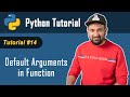 Python Tutorial - 14 |  Python Tutorial For Beginners In Hindi 🔥 | Default arguments in function