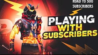 FREE FIRE PLAYING WITH SUBSCRIBERS | FF LIVE GUILD TEST | ROCKY GAMING IS LIVE