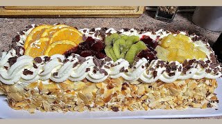 Himmlische Sahnetorte für jeden Anlass Einfach und Köstlich كيك المناسبات بأسهل جينواز بثلاث مكونات