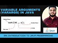 Variable Arguments(Varargs) in java| I Introduction to Java Programming